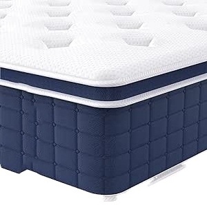 Cheap Factory Price High Density Firm Support Queen Size Memory Foam Mattress Pillow-top Spring Coil Mattress for wholesale