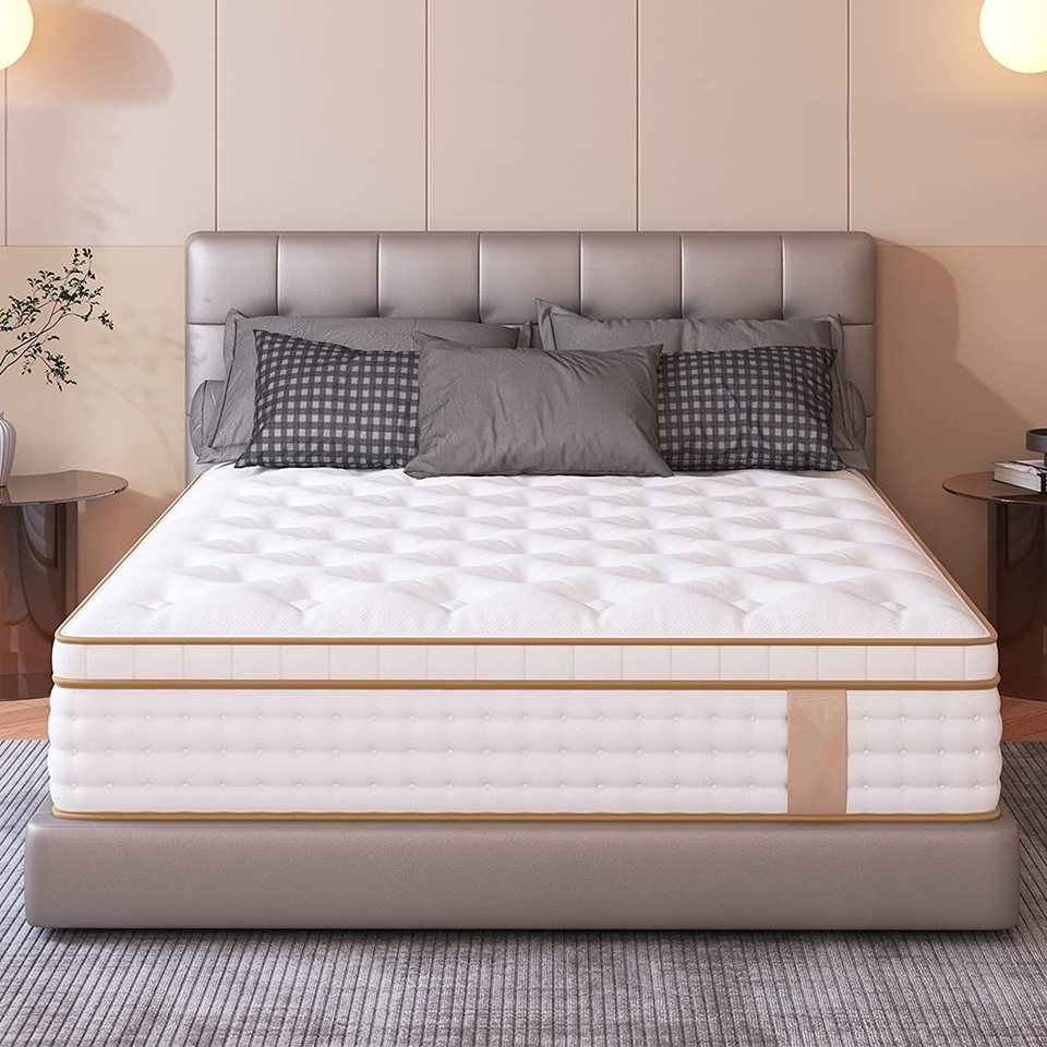 New bedroom furniture matelas dream sleep bed rolling  mattress 12 inch gel memory foam pocket spring polyurethane foam mattress