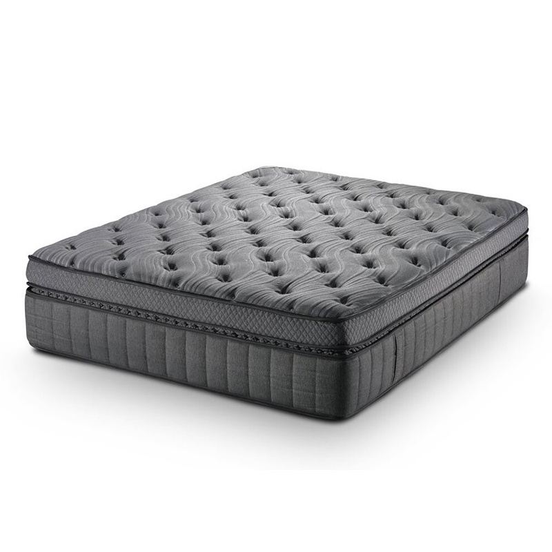 Euro Top 100% natural latex with pocket spring mattress  Dunlop latex soft feel mattress rolled up mattress materasso