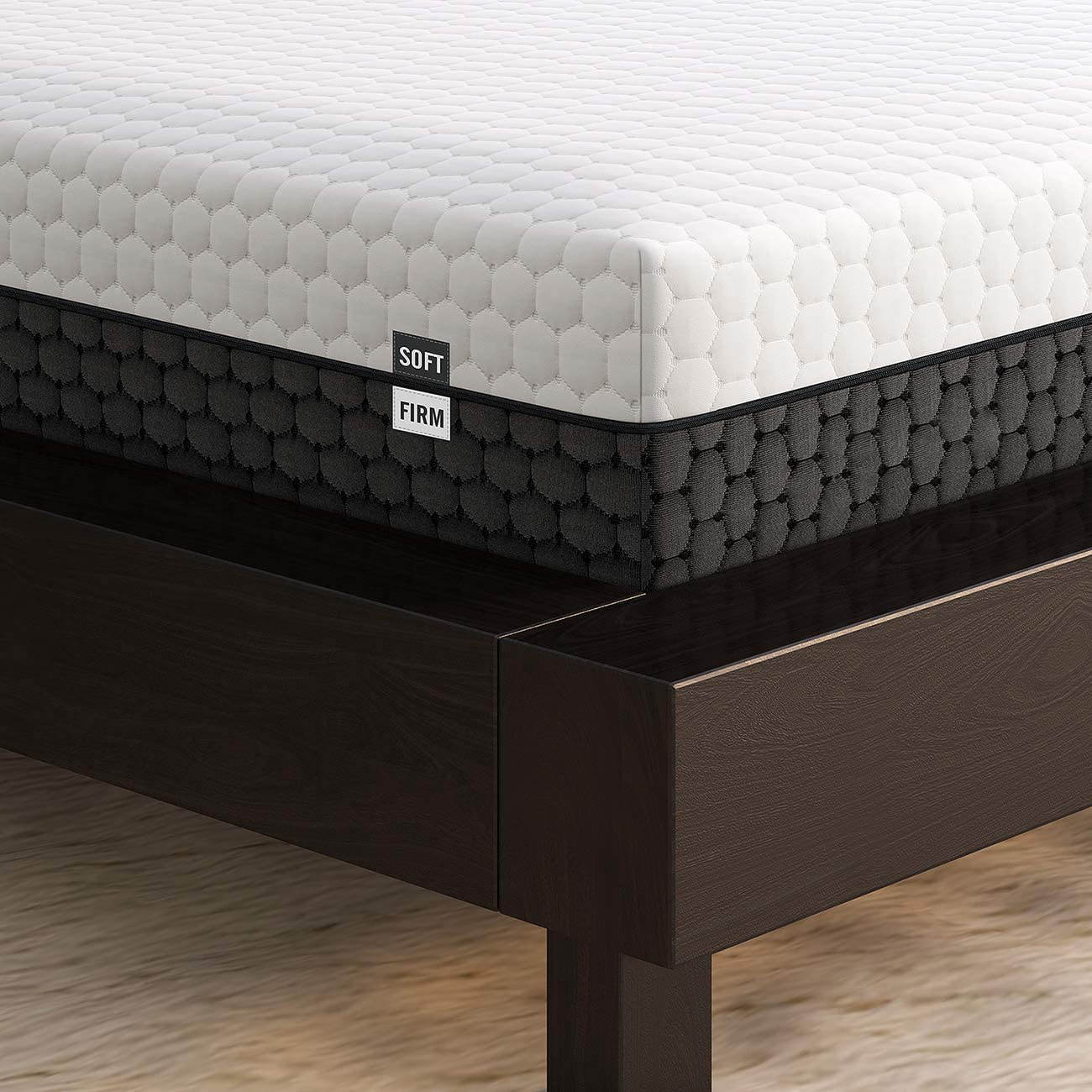 Memory Foam 2 in 1-Soft and Firm Two Sided Flippable Mattress,Ergonomic Divided Zoned Cold Foam,Washable Cover