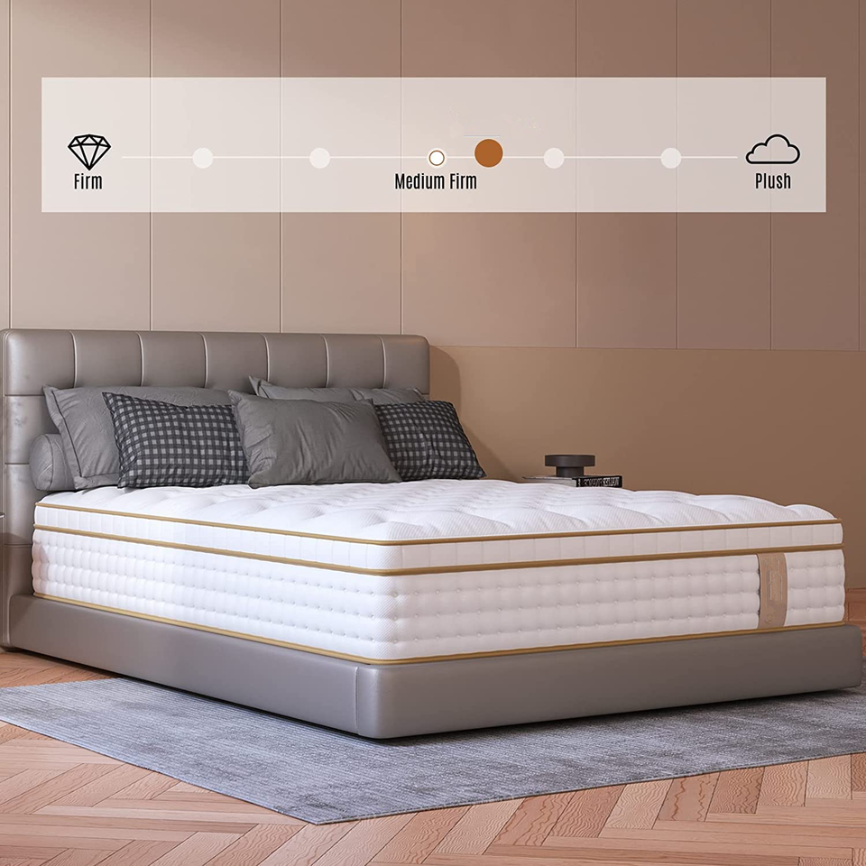 Bedroom furniture matelas dream sleep bed rolling  mattress 12 inch  gel memory foam pocket spring polyurethane foam mattress