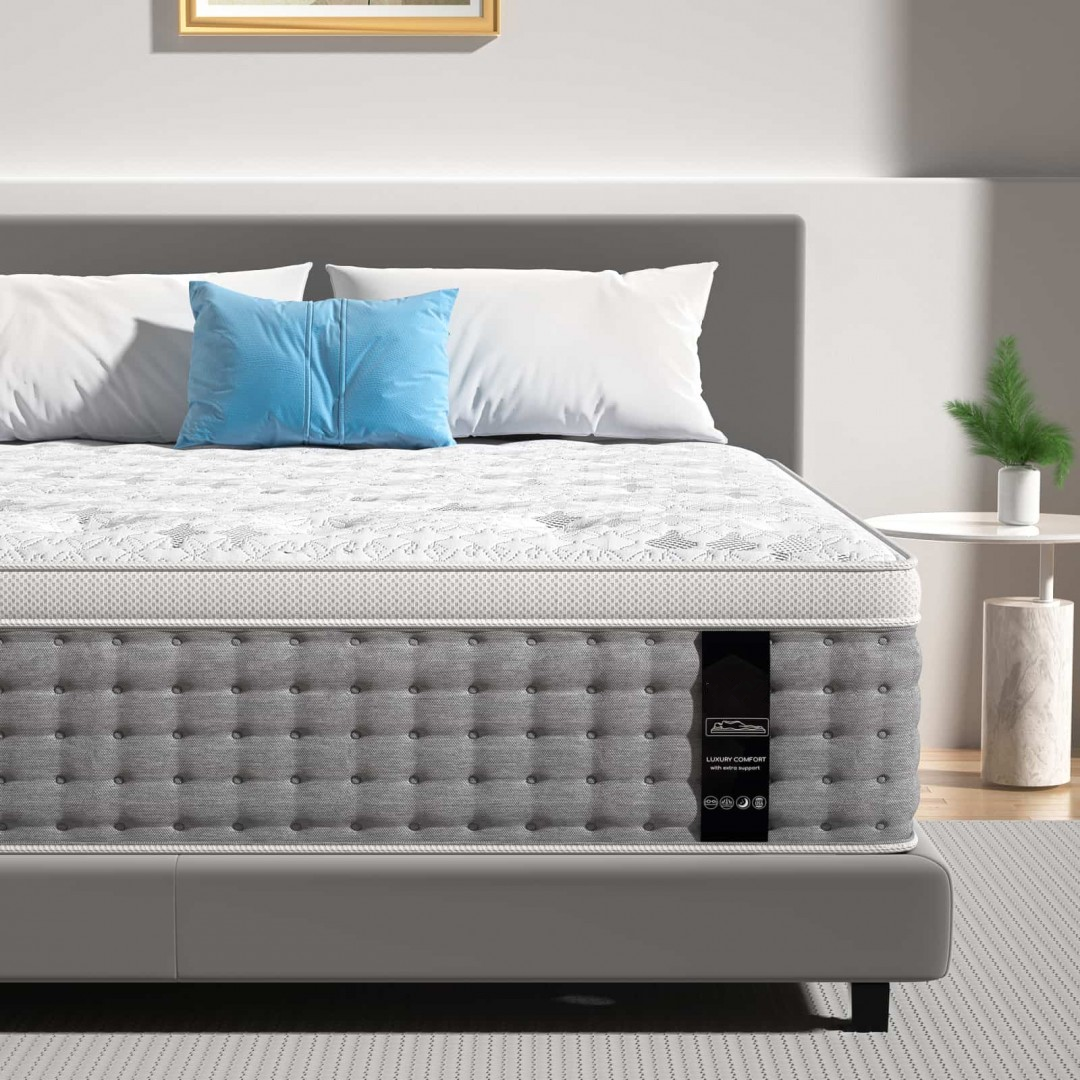 OEM ODM Euro Top Luxury Hybrid Pillow Top Sleeping Twin Bed Compressed Foldaway Pocket Spring Mattress In A Box