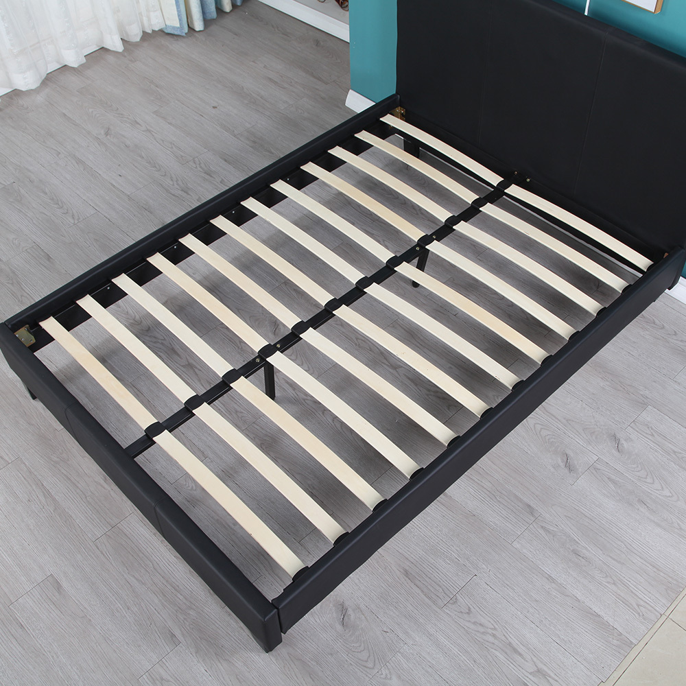 2021 Modern Upholstered Luxury Full Size King Size Wooden Double Bed Frames Queen