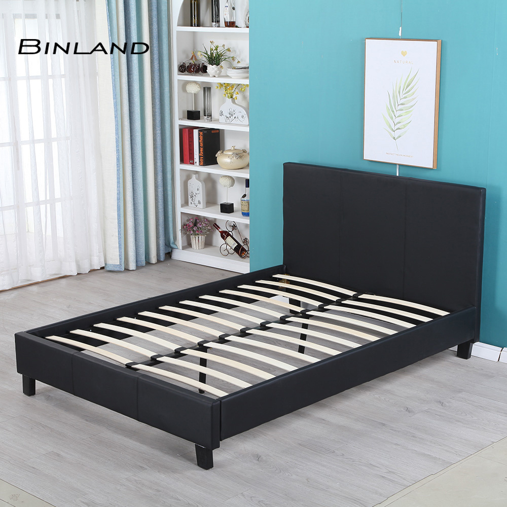 2021 Modern Upholstered Luxury Full Size King Size Wooden Double Bed Frames Queen