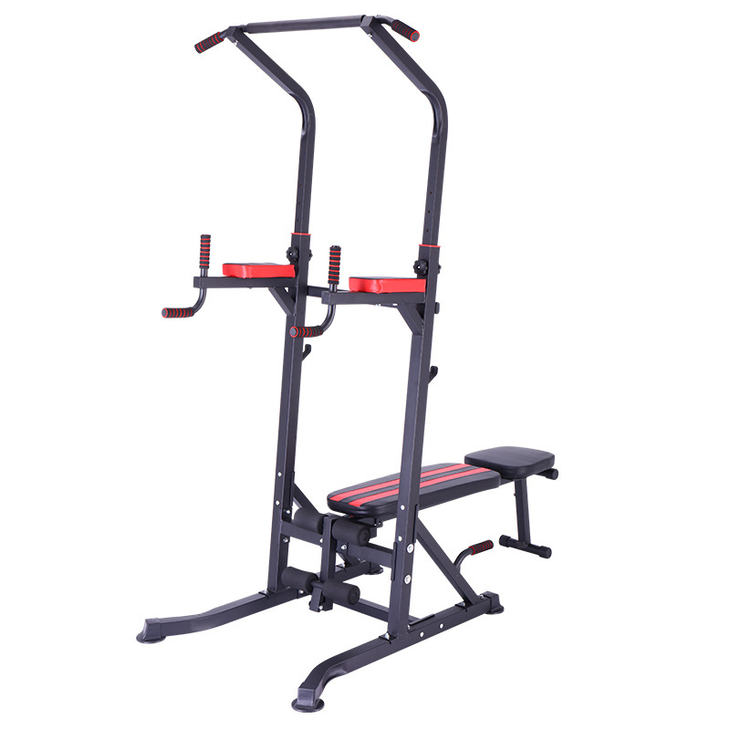 Home Folding Chin Up Bench Bar Home Fitness Power Tower Dip Station Sit / Pull / Press