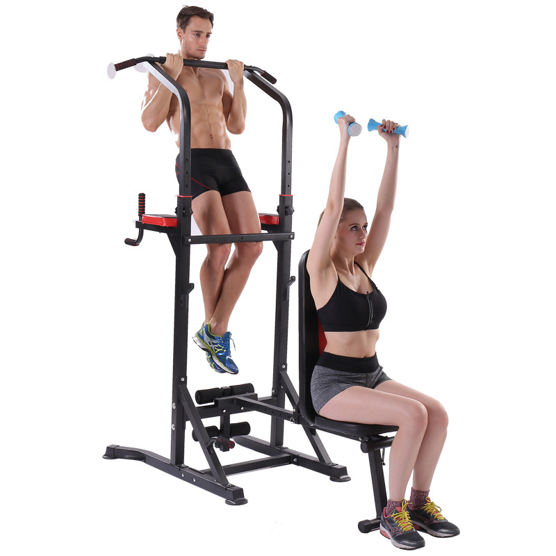 Home Folding Chin Up Bench Bar Home Fitness Power Tower Dip Station Sit / Pull / Press