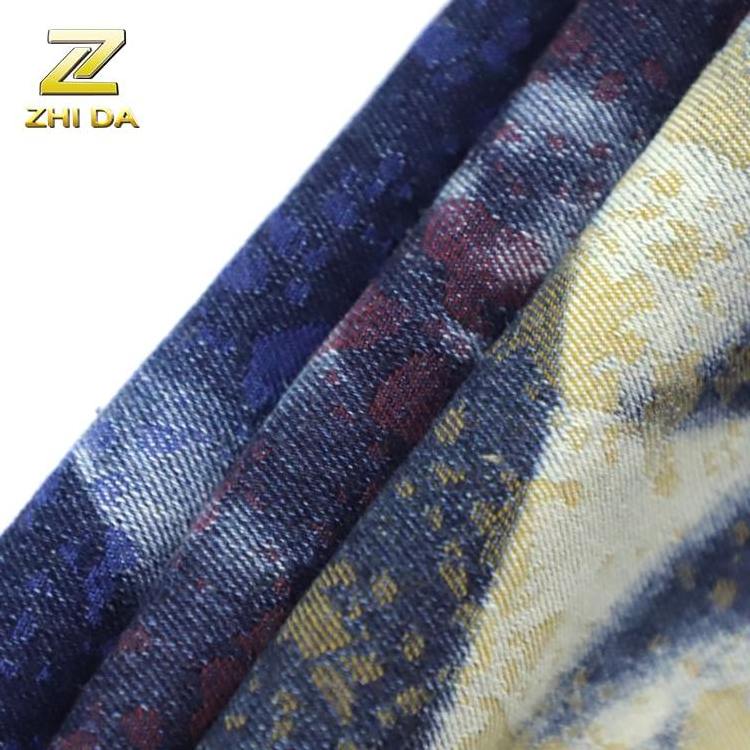 China fabric  wholesale woven twill denim jeans fabric to backpacks for men