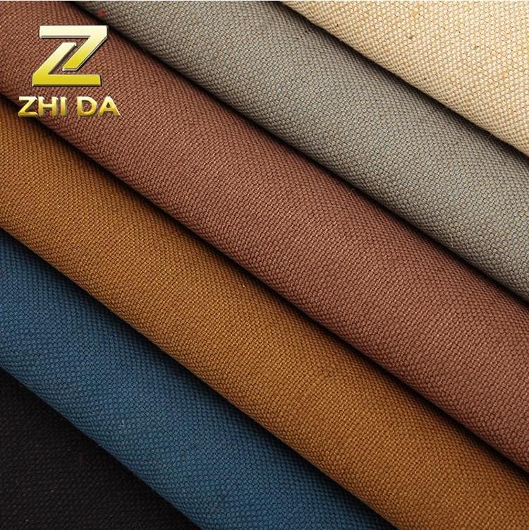 New arrivals plain woven cotton linen fabric roll for canvas small tote bags apron shoe curtain