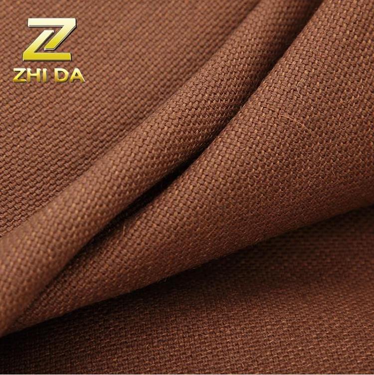 New arrivals plain woven cotton linen fabric roll for canvas small tote bags apron shoe curtain