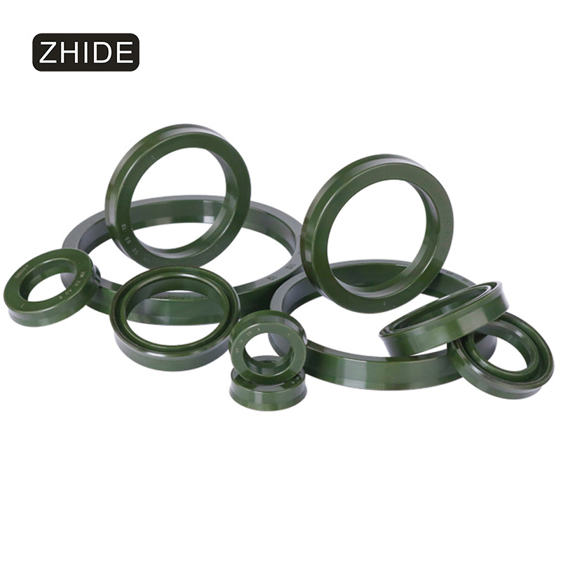 ZHIDE  PU NBR Rubber DHS UN U Cup  JACK Seal  For Hydraulic Pneumatic Cylinder Piston and ROD