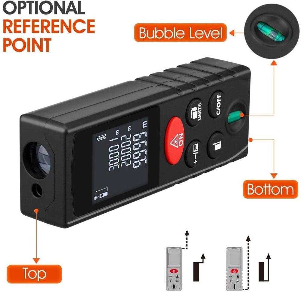 60m Measurement  Handheld Digital Area Volume Measure Laser  Meter