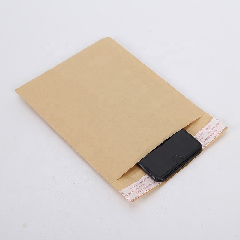 Kraft paper bubble envelope bag printing cosmetics gift foam shockproof and shatterproof express packaging bag