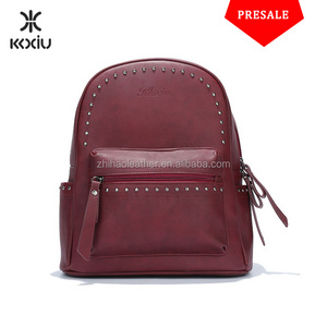 Famous  brand PU leather backpack for teenage women mochila wholesale factory price online shopping usa sac a dos