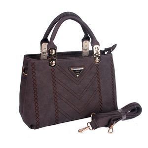 Wholesale China guangzhou latest design luxury leather ladies handbag