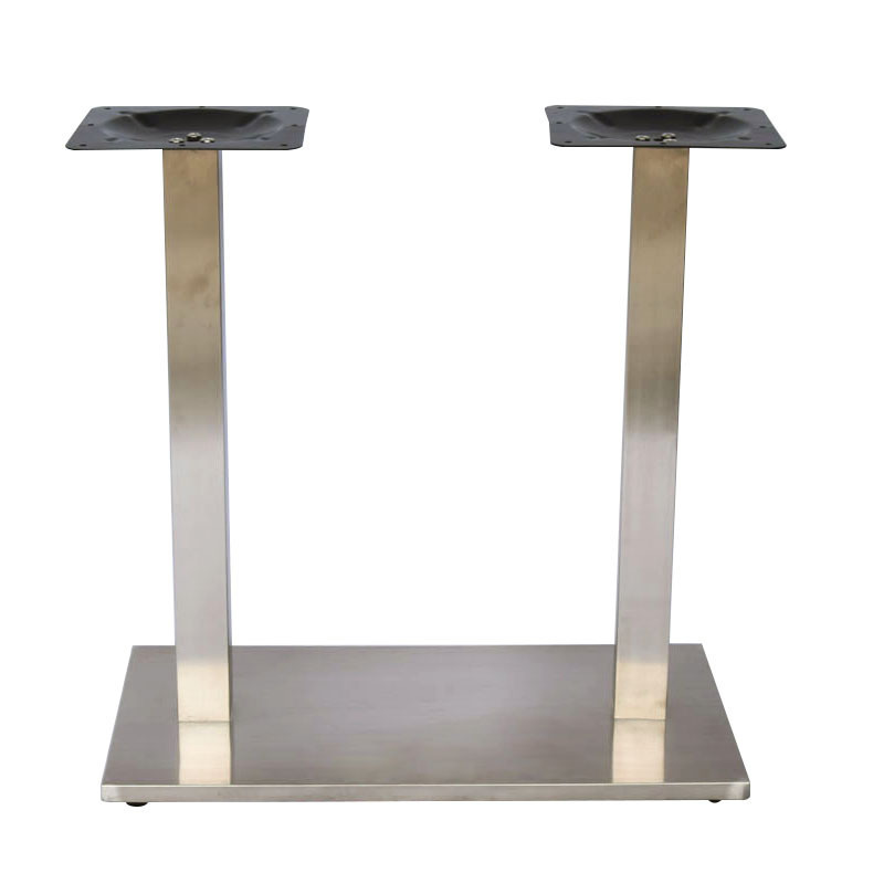 restaurant dinning stainless steel dining support side legs 914mm brass luxury table base