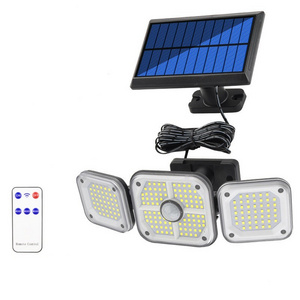 Led Wall Flood Solar Security Light Lamp Waterproof Solar Motion Sensor Light For garden yard garage