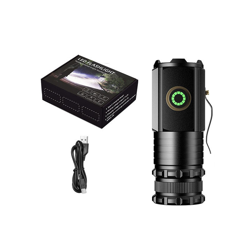 XHP35  High capacity multifunctional flashlight outdoor portable mini flashlight