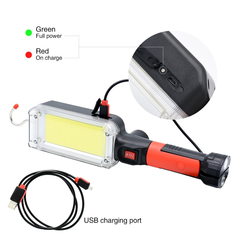 New Style Rechargeable Portable Floodlight Multifunctional Maintenance Work Light With Magnet