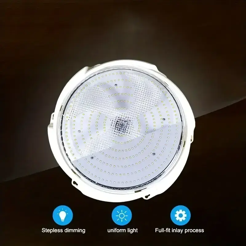 Waterproof Ip65 Outdoor Indoor 30-500W Intelligent Solar LED Ceiling Light With Solar Panel