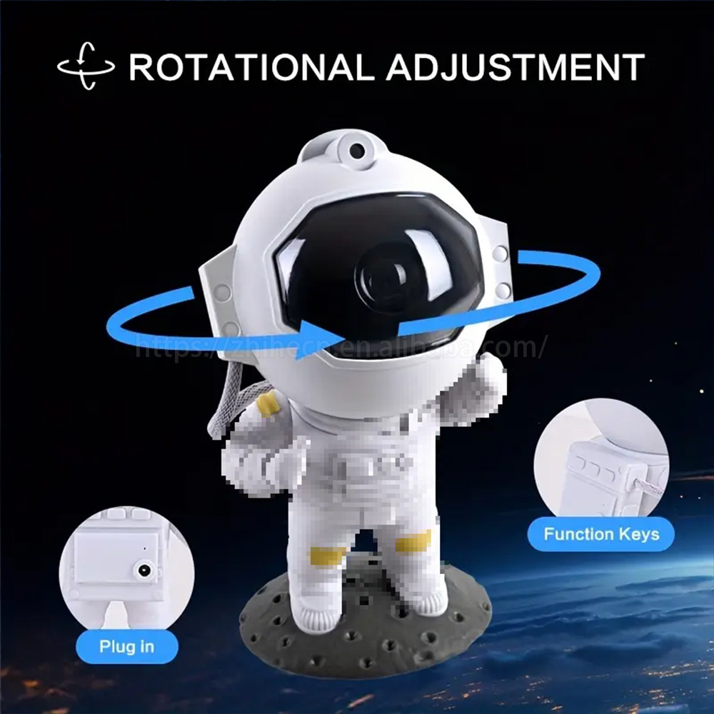 New Star Night Light Astronaut Galaxy Lighting Space Bedroom Projector Starry Nebula For Kids Adults Gifts Lamp