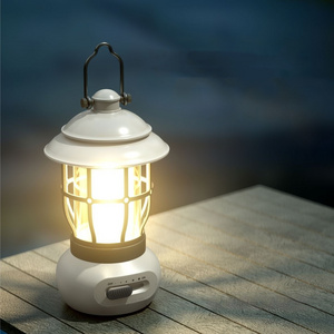 New Portable Slide switches Emergency Lamp Vintage COB ABS USB Rechargeable Camping Lantern