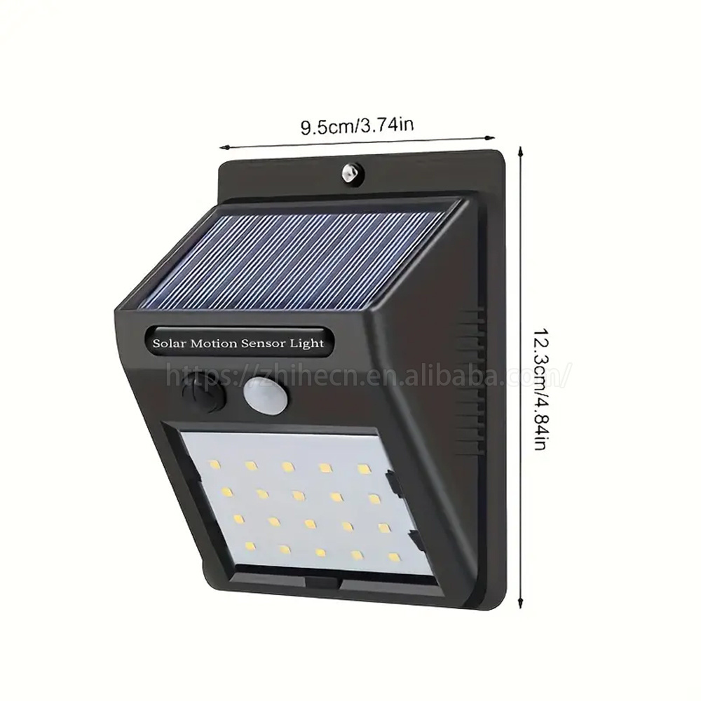 LED Garden Road Solar Panel Powered Battery Motion Sensor Wall Mount Light For Outdoor Lamp