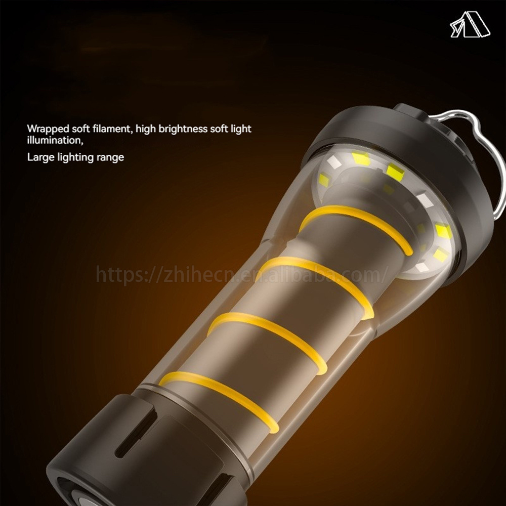 Outdoor Portable 2000mAh 18650 Waterproof XPG+COB 4 Lighting Modes Camp Lantern for Fishing Hiking