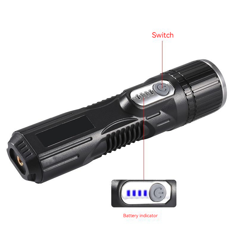 Portable cob Adventure Flashlight USB Charging 1500 Lumen aluminum Zoom Flashlight  For Fishing Camping