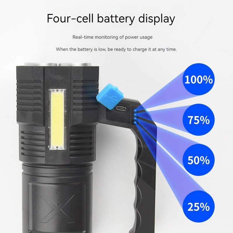 Led 100000 Luminens Mini High Power Led Torch Super Bright Light Rechargeable Flashlights