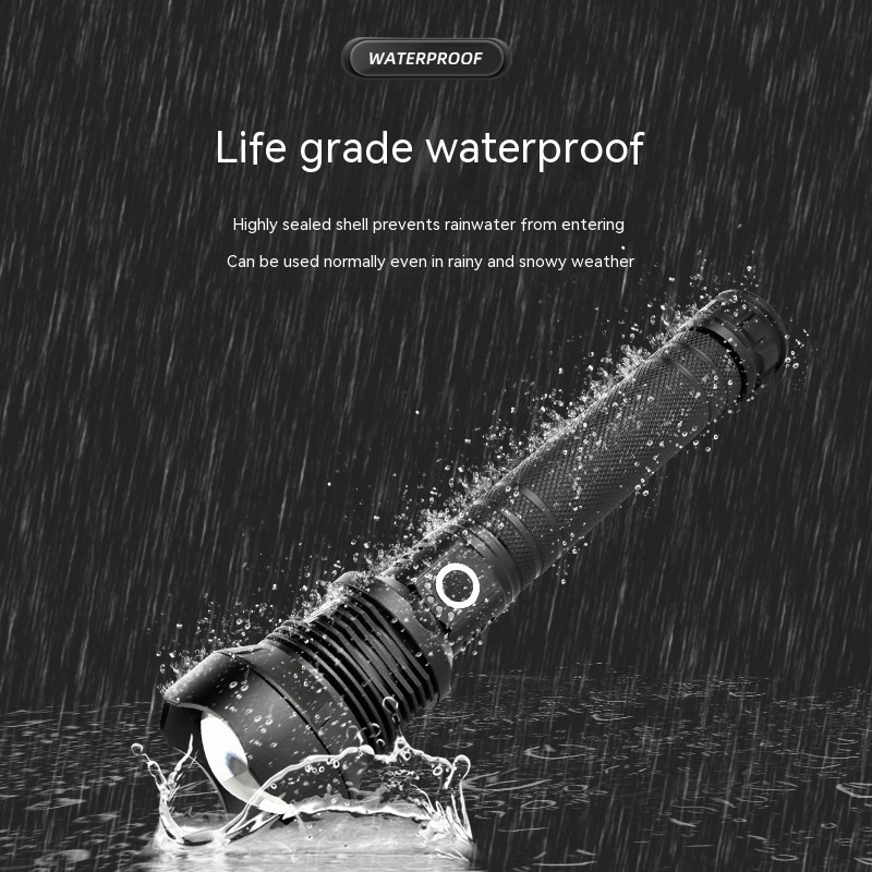 XHP50  Led Torch Tactical Telescoping Rechargeable Super Bright 100000 Lumens Waterproof  Flashlight