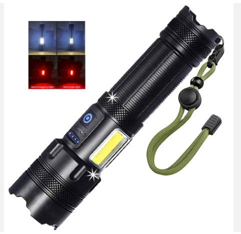 Hot Sale Most Powerful COB Flashlight XHP70 XHP160 Camping USB Rechargeable Led Flashlight