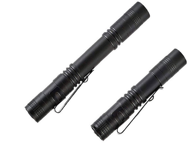 Outdoor multi-function portable strong night vision waterproof strong flashlight baton tactical pen mini flashlight