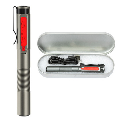 Outdoor Camping Multifunctional LED Light Pen Dual light source Rechargeable Type-C Medical Pen with Led Light