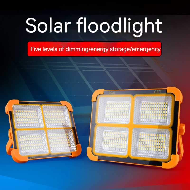 Solar charging emergency light mobile power warning light outdoor solar camping light