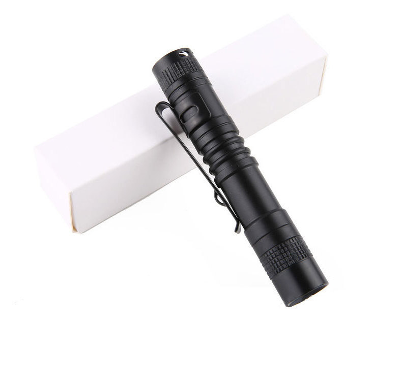 Outdoor multi-function portable strong night vision waterproof strong flashlight baton tactical pen mini flashlight