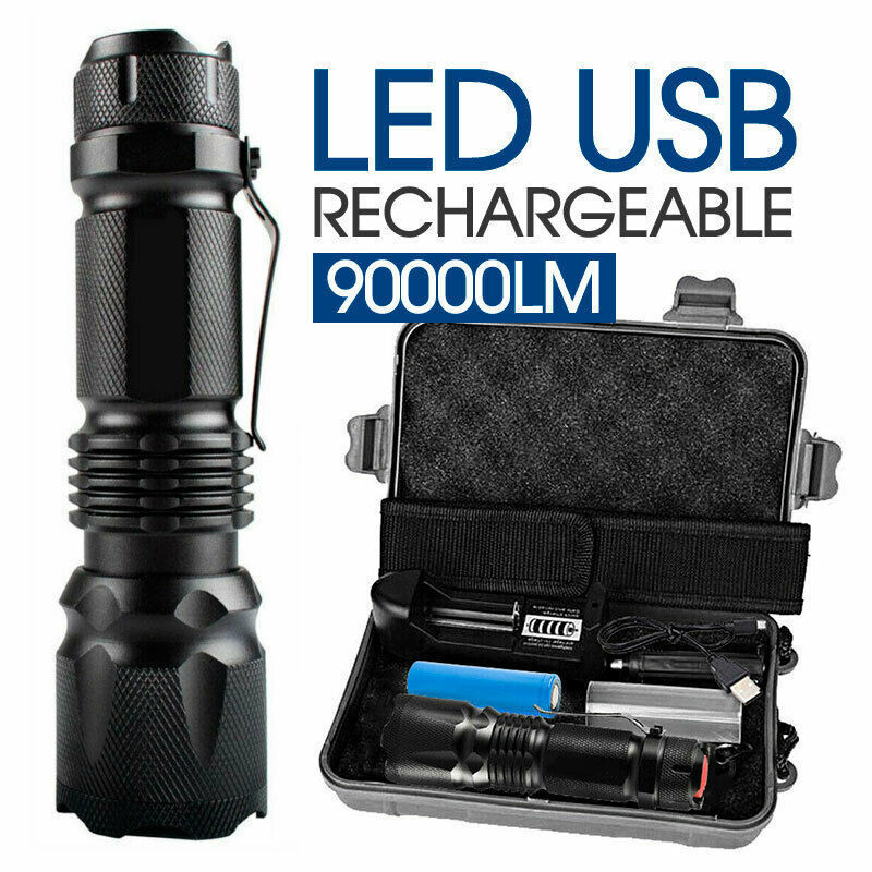 Wholesale bright flashlight LED zoom flashlight portable Mini Flashlight 1000 lumen