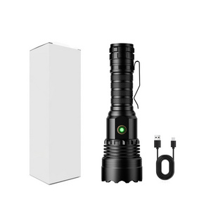 Multifunctional Strong Flashlight Aluminum Alloy Type-c White Laser Flashlight Work Light Lantern For Camping Hiking