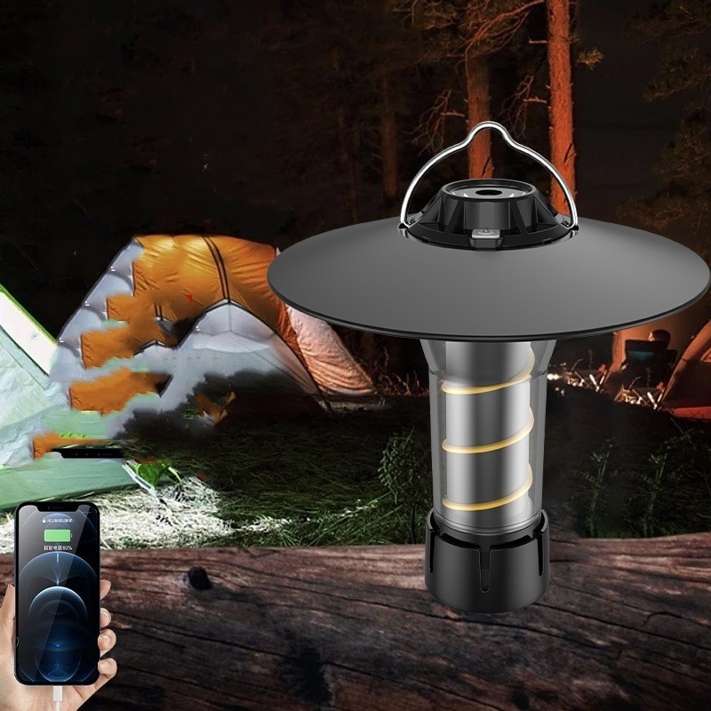 Outdoor Portable 2000mAh 18650 Waterproof XPG+COB 4 Lighting Modes Camp Lantern for Fishing Hiking