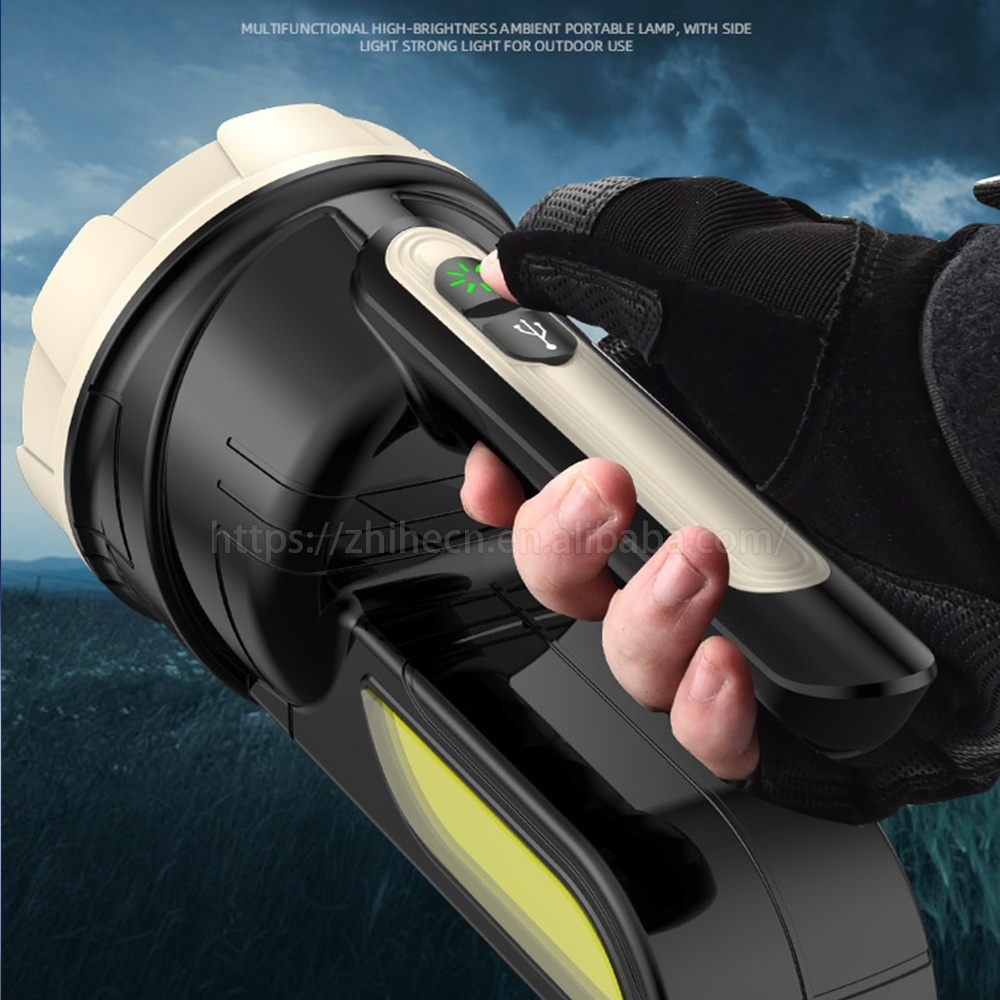 High Lumens COB Side Lantern Portable Multifunctional Strong Rechargeable Flashlight Searchlight Spotlight for Outdoor Work