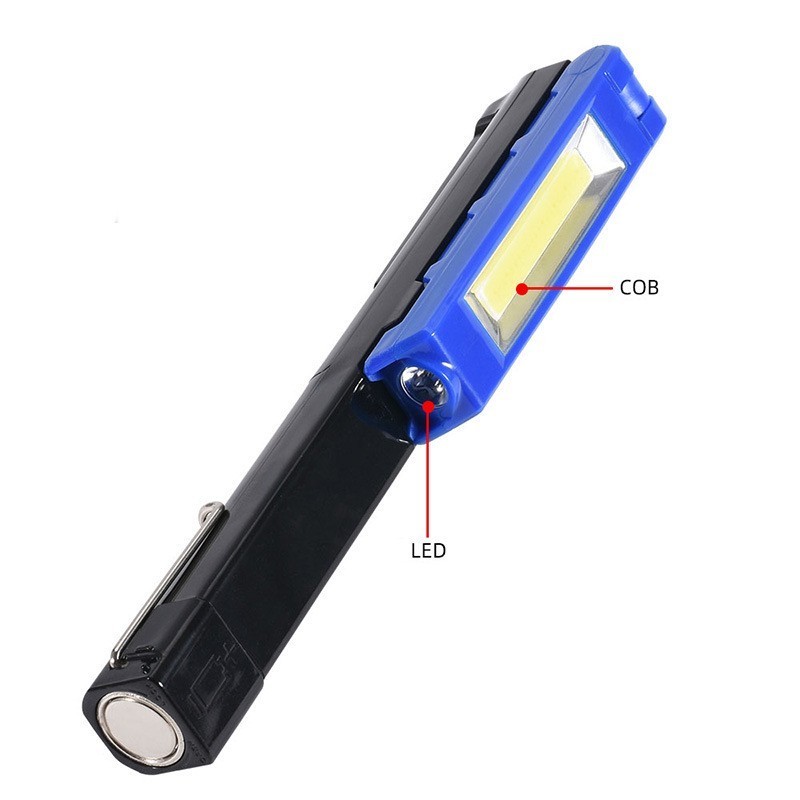 Hot Selling Rechargeable Magnet Clip Light Pen Torch Folding Led Work Light Pocket Cob Light