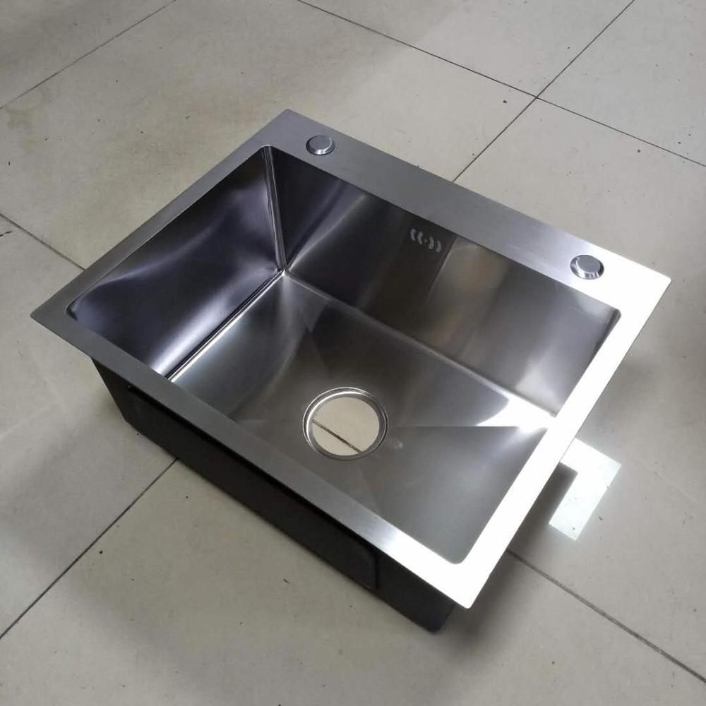 Factory wholesale 6045Affordable new stainless steel under counter basin single kitchen sink