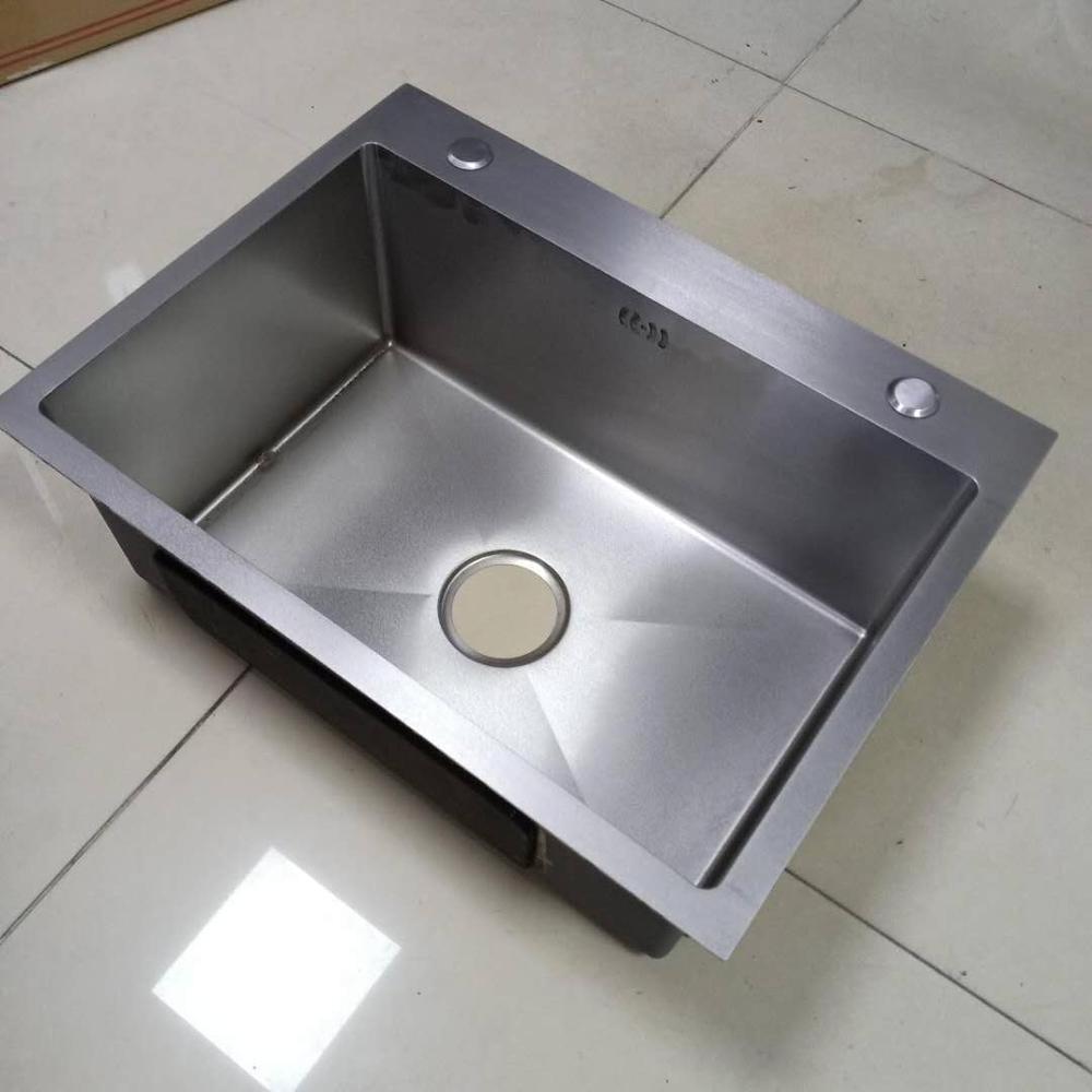 Factory wholesale 6045Affordable new stainless steel under counter basin single kitchen sink