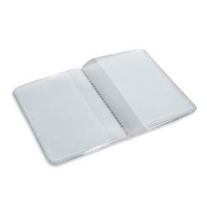 Clear Frosted Business Card Holder Travel Waterproof PVC Business Card Holder ID Card a small leaflet in plastique