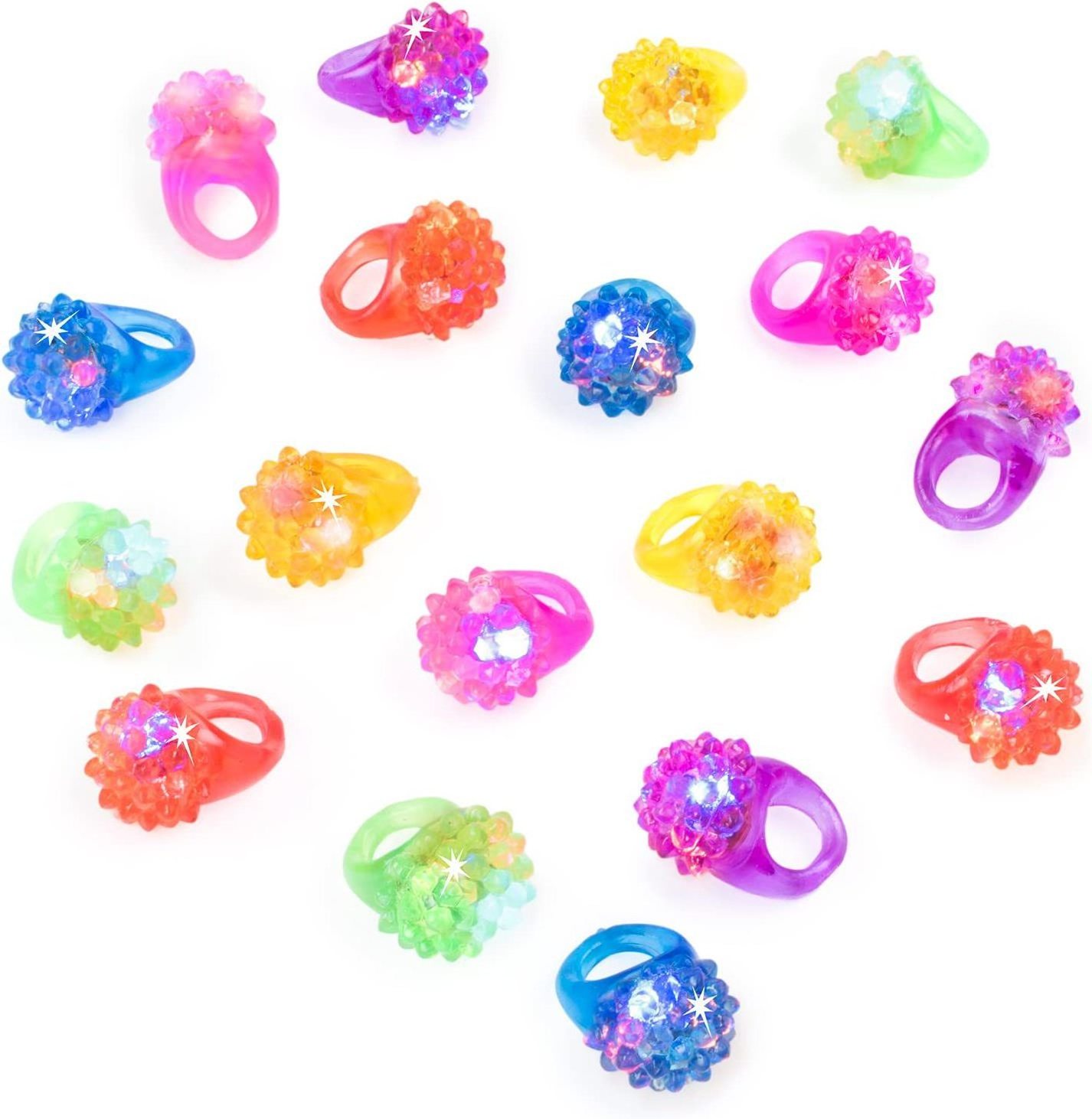 Wholesale Party LED Glowing Jelly Ring Flashing Finger Lights Kids Toy Gift