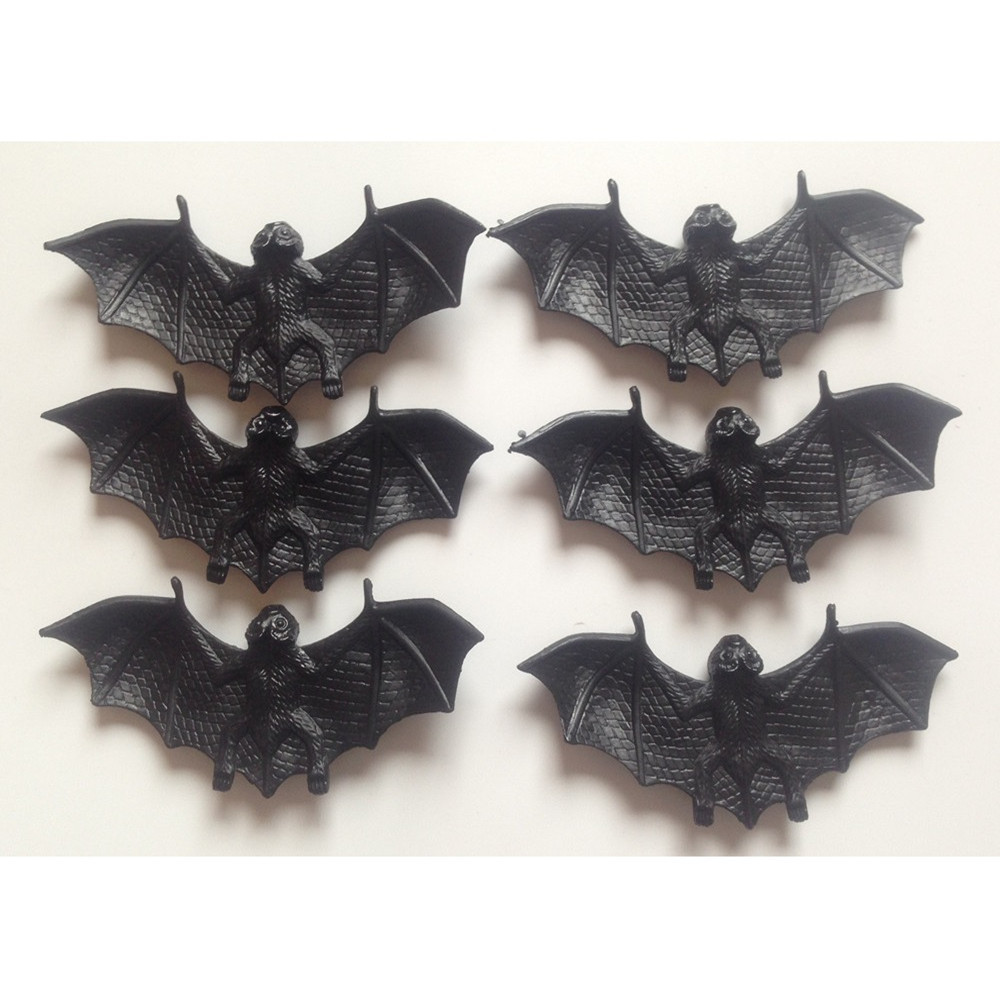 Halloween decorations Glow bats Scary props Black bat decorations