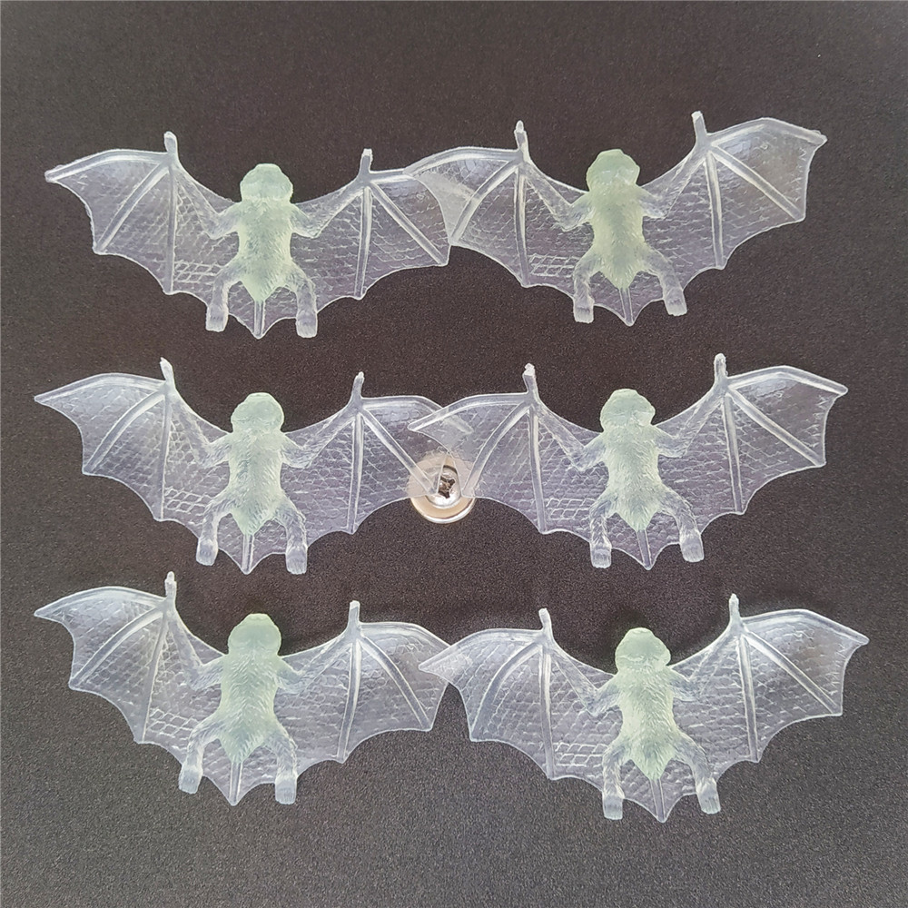 Halloween decorations Glow bats Scary props Black bat decorations