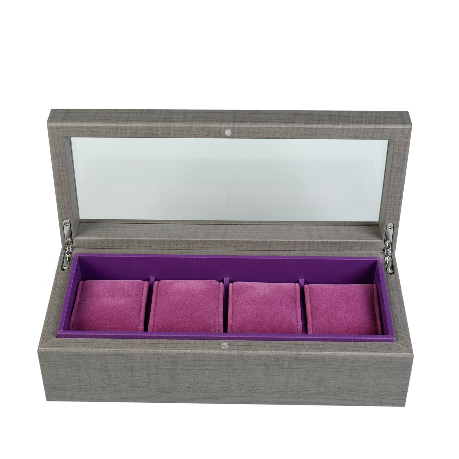 Factory Wholesale Reusable Wood Gift Packing Box for Women Watch Custom Luxury 4 Slots Watch Display Case