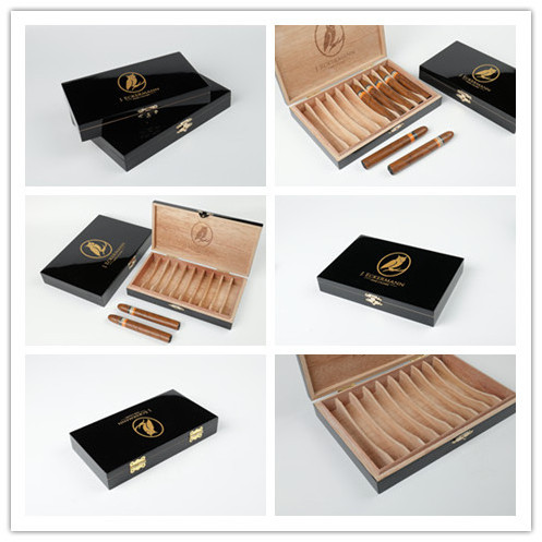 Applicable cigar pouch gift for dad cigar humidifier  mahogany solid wood box cigar wooden box