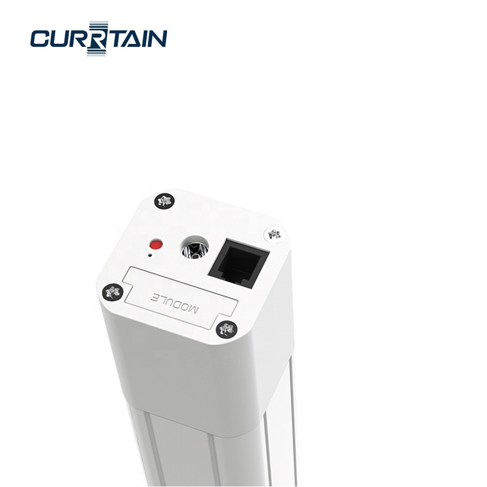 CURRTAIN Extendable Curtain Track ZM83EL Automation Curtain Motor and Rail with WiFi Smart Curtain Motor