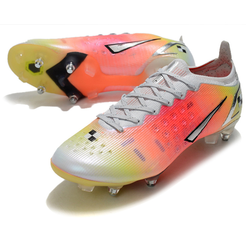 Men Soccer Shoes Custom Design Football Shoes Long Spikes Artificial Grass Outdoor Athletic Cleats Football Boots